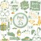 Bridal Shower Photo Booth Props - Pack of 35 | Green Decorations for Bridal Shower and Bachelorette Party